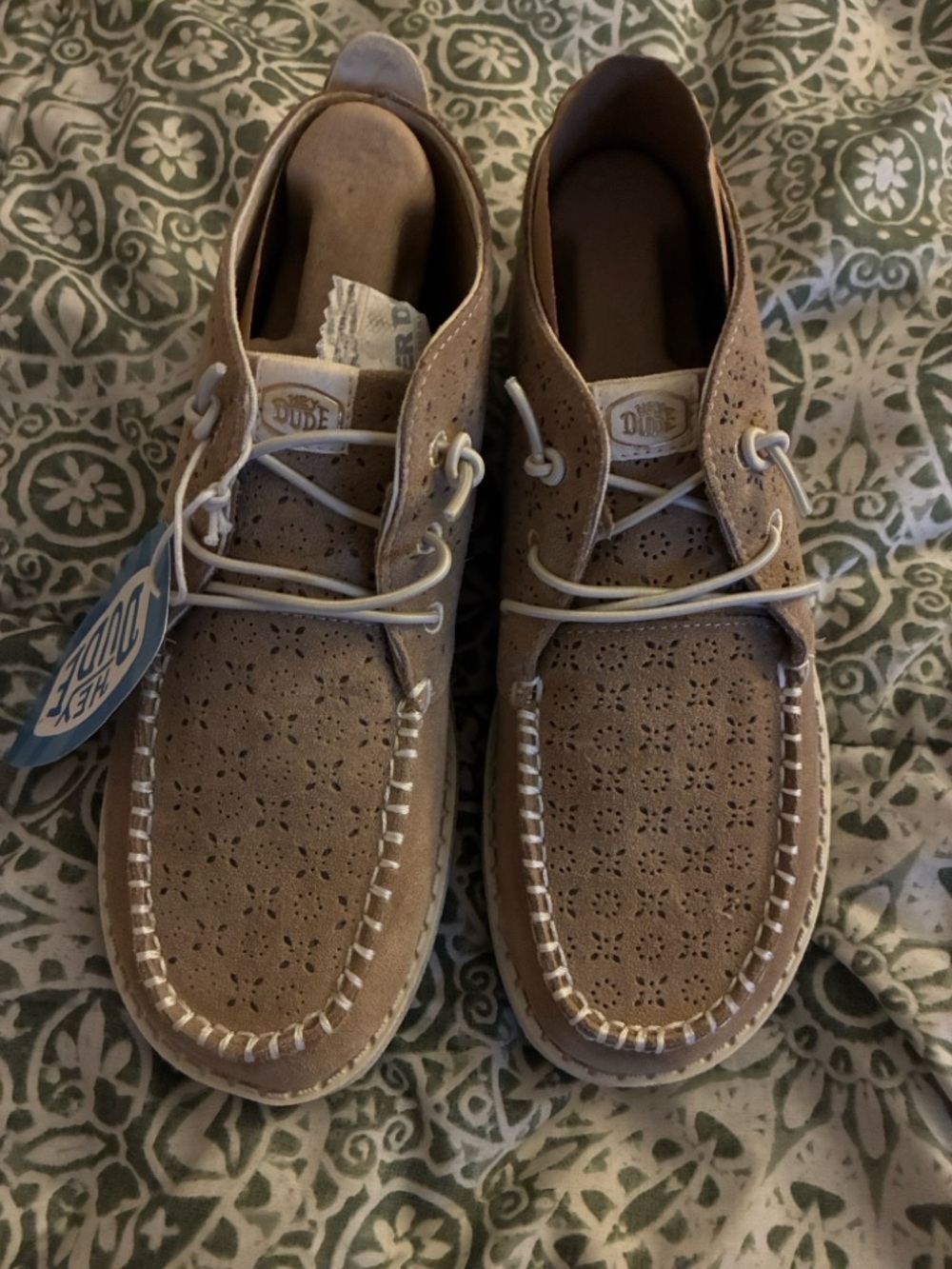 Hey Dude Wendy mid suede boho in Cognac